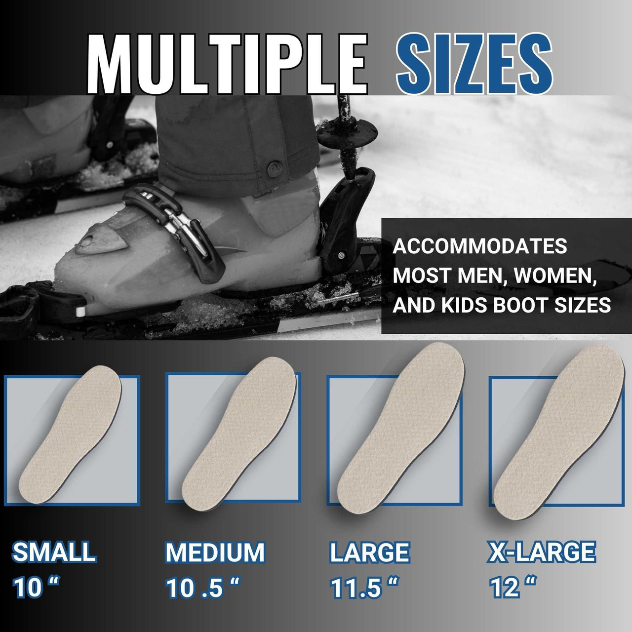 Boxum Ski & Snowboard Boot Shim Insoles - Tighten Packed Liners