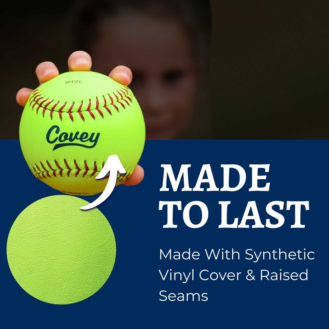 Covey 10-Inch Softballs for 6U & 8U Players – Multi-Packs