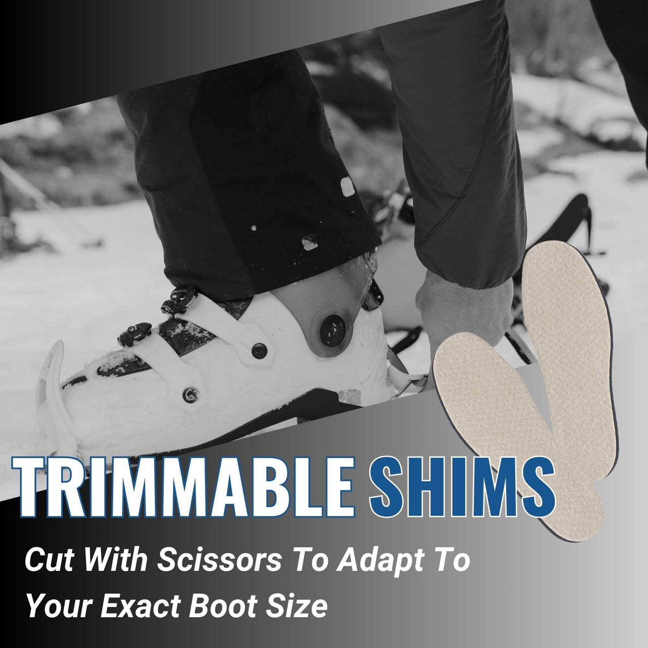 Boxum Ski & Snowboard Boot Shim Insoles - Tighten Packed Liners