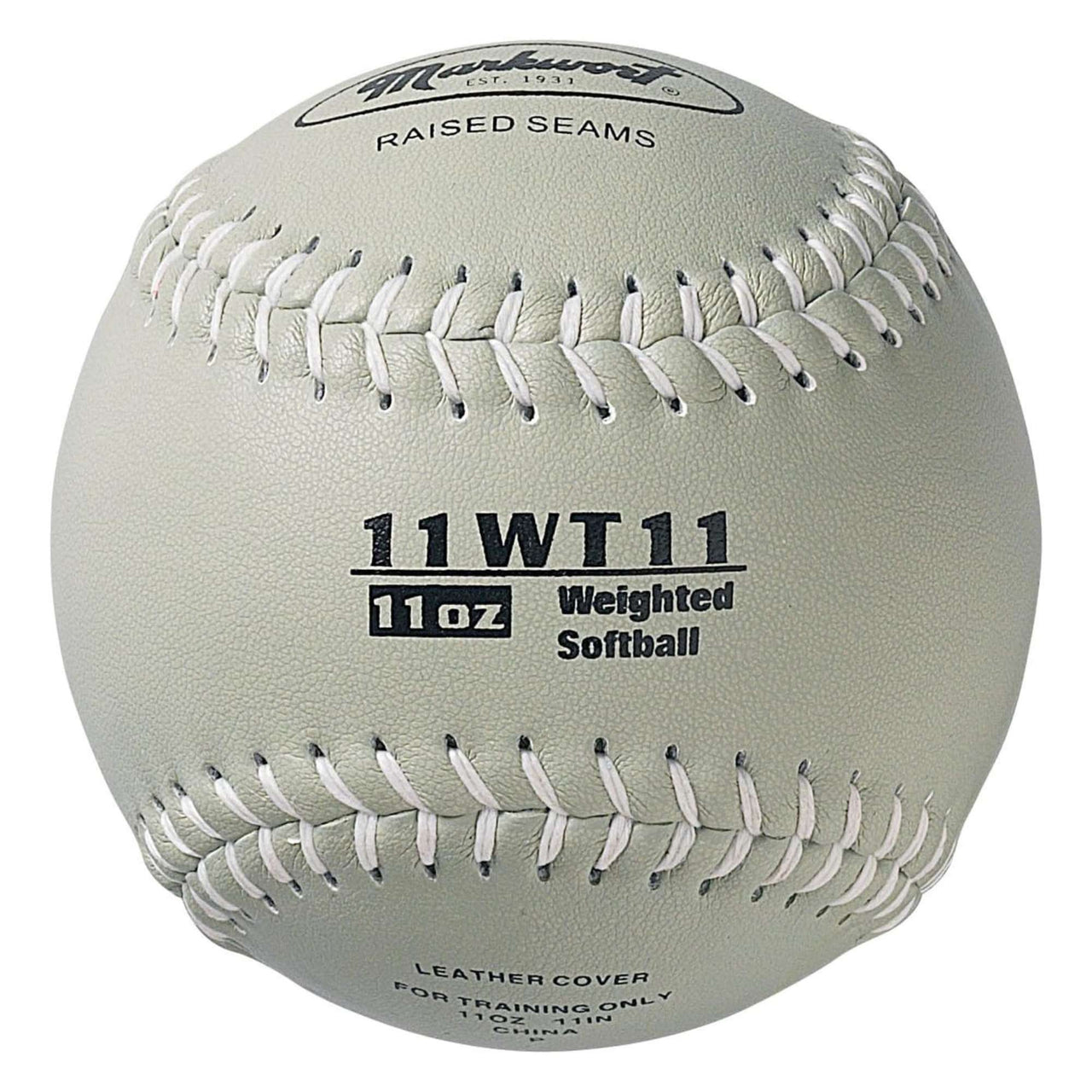 Markwort Color Coded Weighted 11-Inch Softball for Training and Practice
