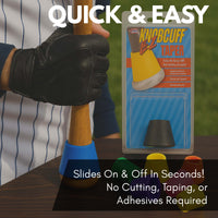 Thumbnail for Markwort Knobcuff EZ Bat Taper for Baseball & Softball – Bat Knob Grip Ring for Better Control & Comfort – Easy On/Off Taper Accessory – Reduces Hand Stress – Fits Wood & Metal