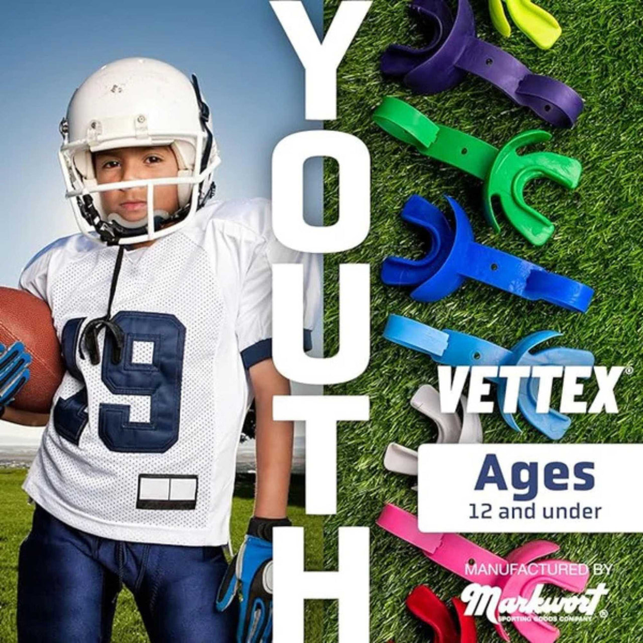 Markwort Vettex Youth Football Mouthguard with Lip Protection