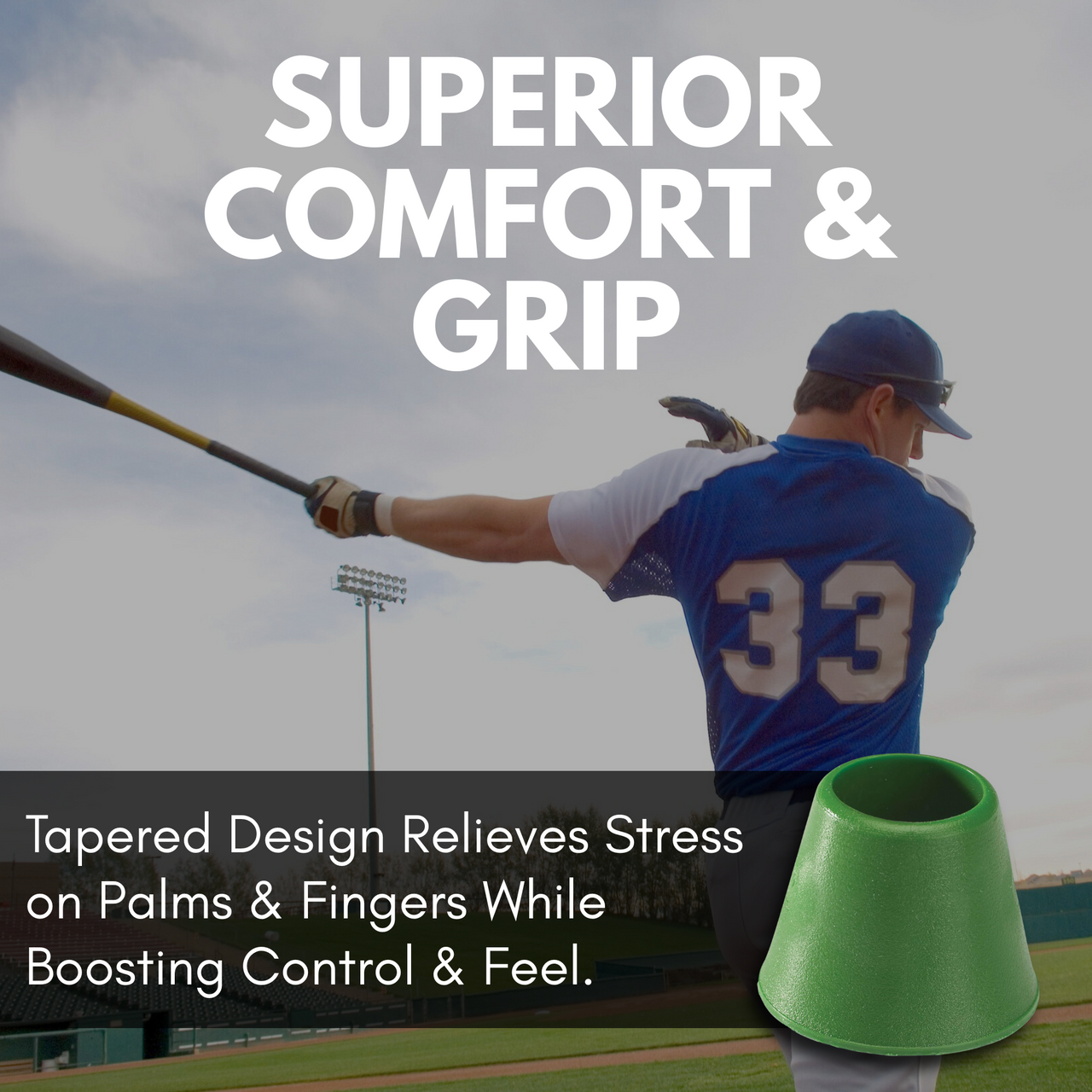 Markwort Knobcuff EZ Taper - Bat Grip &amp; Comfort Sleeve