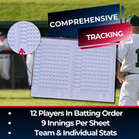 Thumbnail for Covey Side-by-Side Baseball & Softball Scorebook - 50 Games (RTJ)