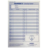 Thumbnail for Glover's Baseball/Softball Line-Up Cards - 4 Part, Large 5.5 x 8.5