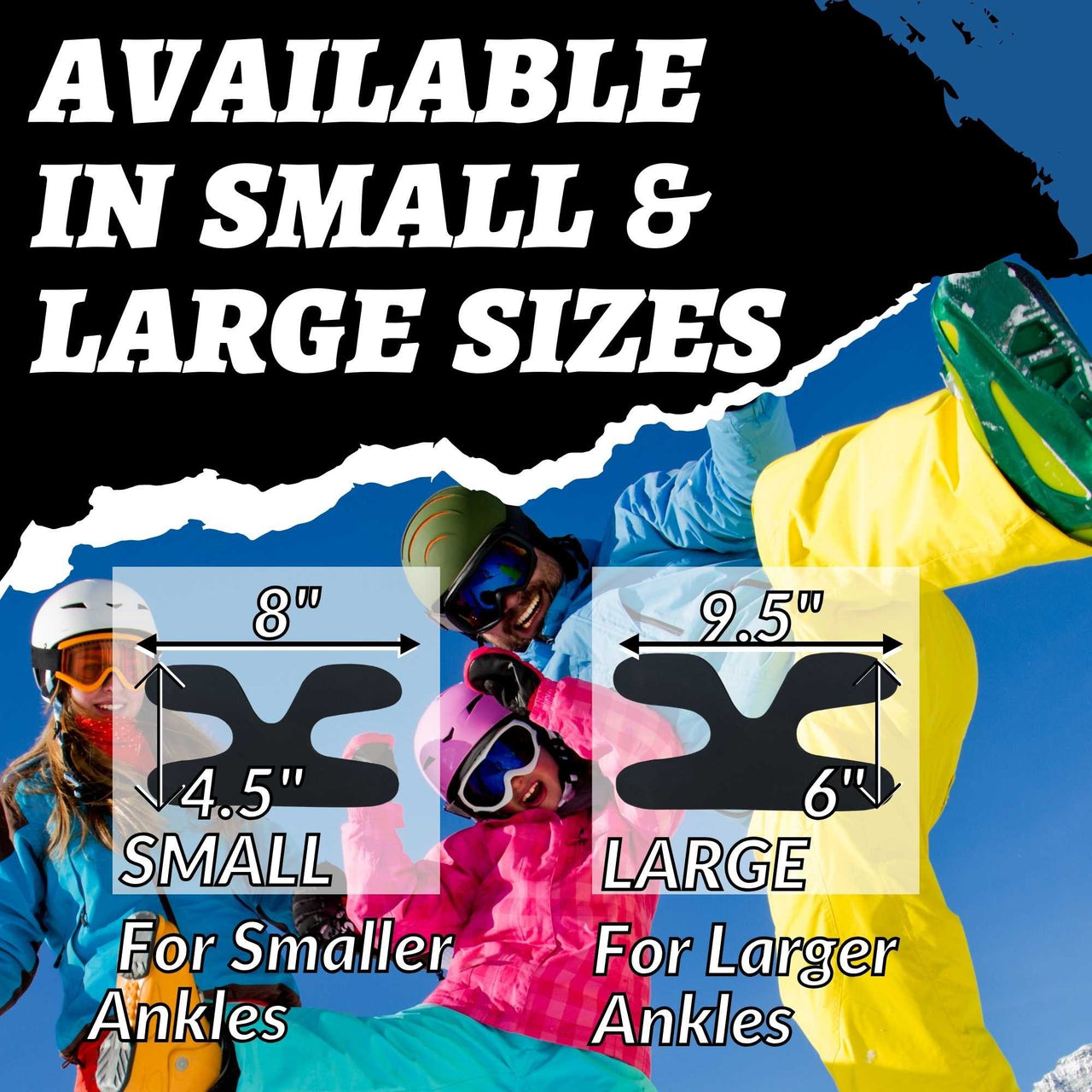 Boxum Ski & Snowboard Boot Ankle Wrap Pads (Sold in Pairs)