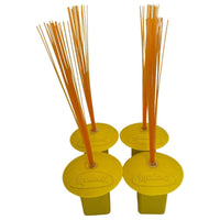 Thumbnail for Markwort 4 Pack High Vis Yellow Base Plugs - Orange Bristle Indicator