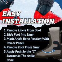 Thumbnail for Boxum Ski & Snowboard Boot Ankle Wrap Pads (Sold in Pairs)
