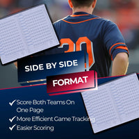 Thumbnail for Covey Side-by-Side Baseball & Softball Scorebook - 50 Games (RTJ)