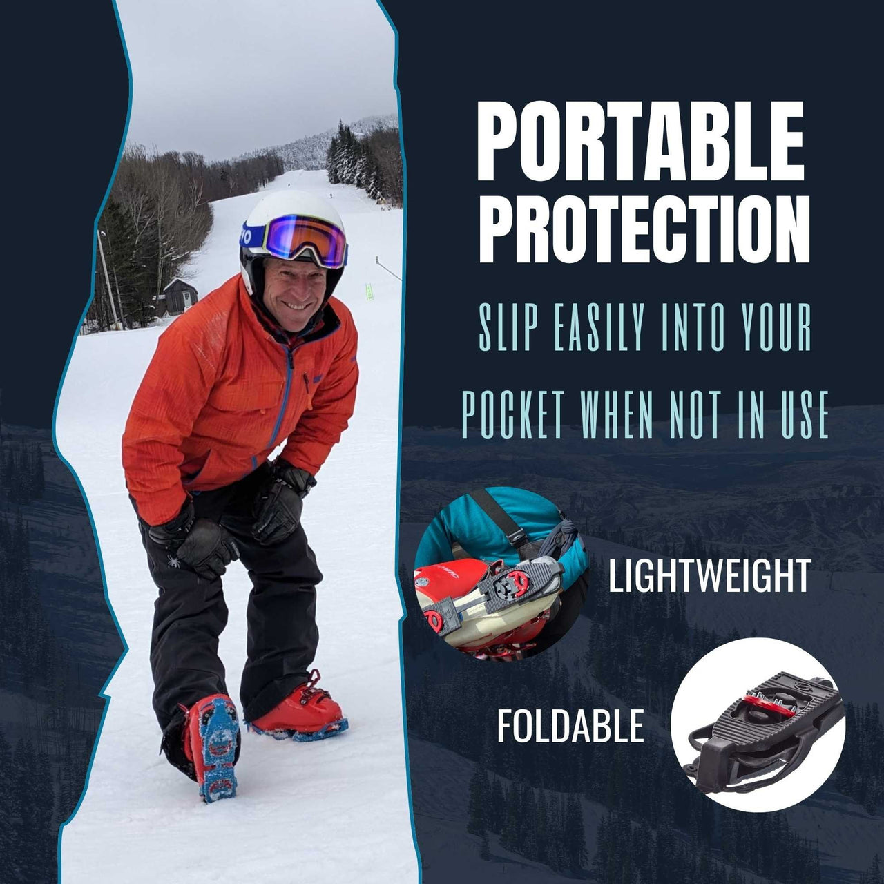 SkiSkootys Ski Boot Bottom Protector with Claws Traction Cleats