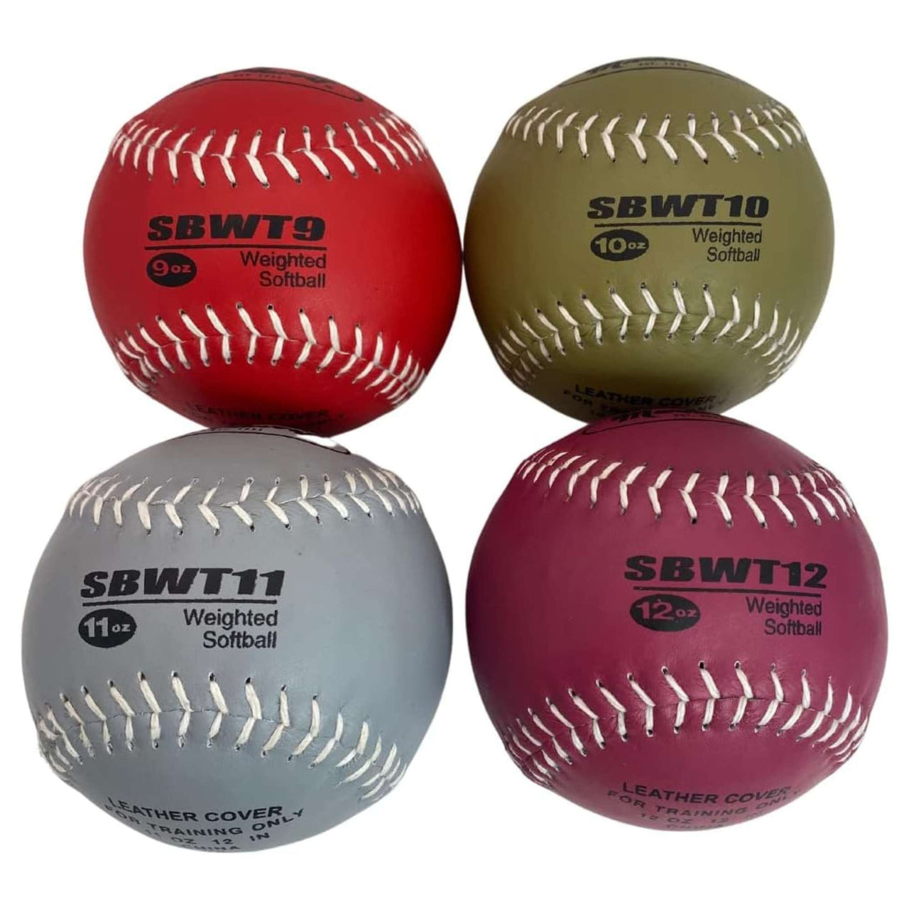 Markwort 12-Inch Weighted Softball Set - Pitching Training Balls