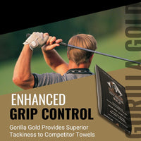 Thumbnail for Gorilla Gold Golf Grip Enhancer Tacky Towel - Golf, Tennis, Softball & More