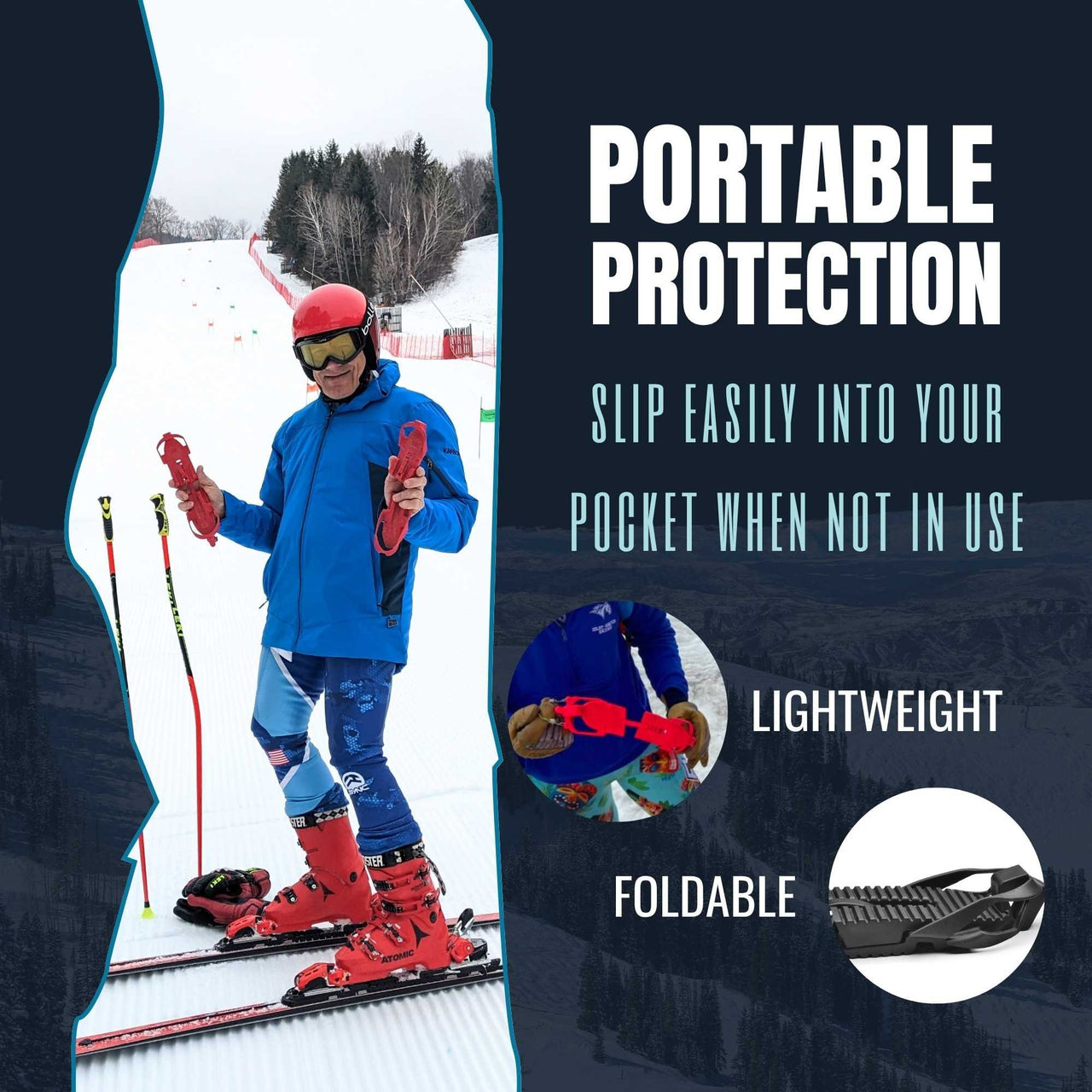 SkiSkootys Classic Ski Boot Bottom Protector Traction Cleats