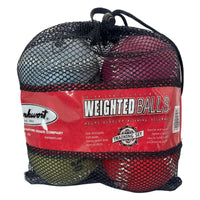 Thumbnail for Markwort 12-Inch Weighted Softball Set - Pitching Training Balls