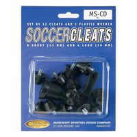 Thumbnail for Markwort Football & Soccer Replacement Cleats with Wrench - Black