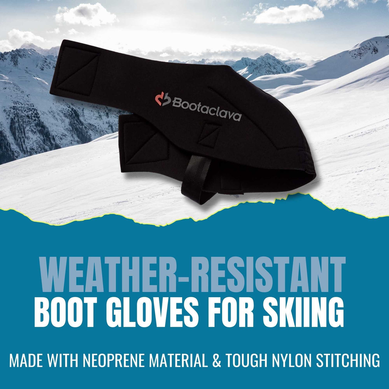 Bootaclava Neoprene Ski Boot Covers with Handwarmer Pouch