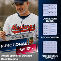 Thumbnail for Covey Side-by-Side Baseball & Softball Scorebook - 50 Games (RTJ)