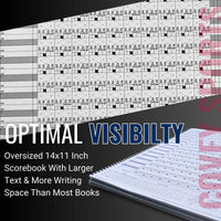 Thumbnail for Covey Sports Oversized Baseball & Softball Scorebook - 50 Games