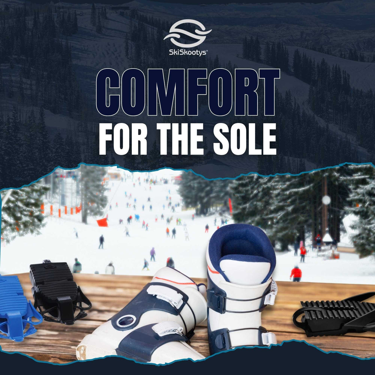 SkiSkootys Youth Ski Boot Protectors with Foldable Ice Traction