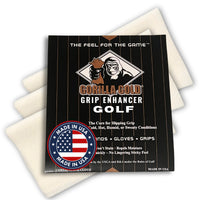 Thumbnail for Gorilla Gold Golf Grip Enhancer Tacky Towel - Golf, Tennis, Softball & More