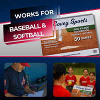 Thumbnail for Covey Side-by-Side Baseball & Softball Scorebook - 50 Games (RTJ)
