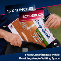Thumbnail for Covey Side-by-Side Baseball & Softball Scorebook - 50 Games (RTJ)
