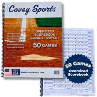 Thumbnail for Covey Sports Oversized Baseball & Softball Scorebook - 50 Games