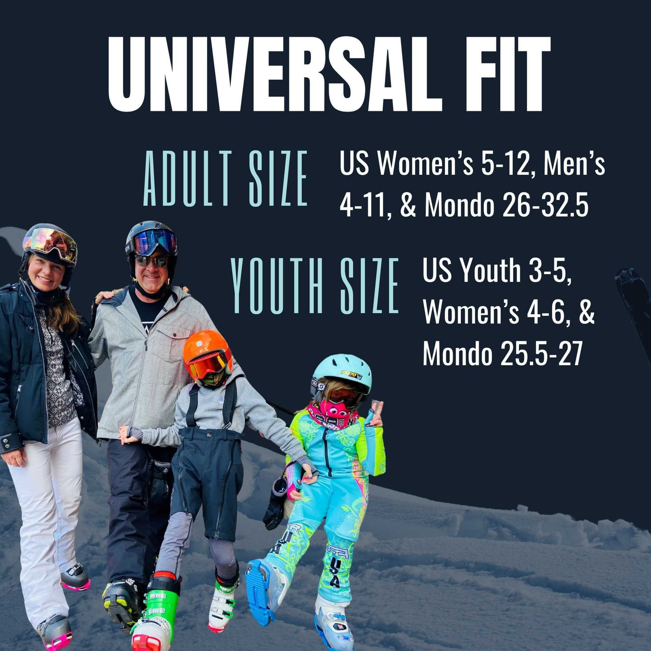 SkiSkootys Youth Ski Boot Protectors with Foldable Ice Traction