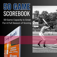 Thumbnail for Covey Sports Oversized Baseball & Softball Scorebook - 50 Games